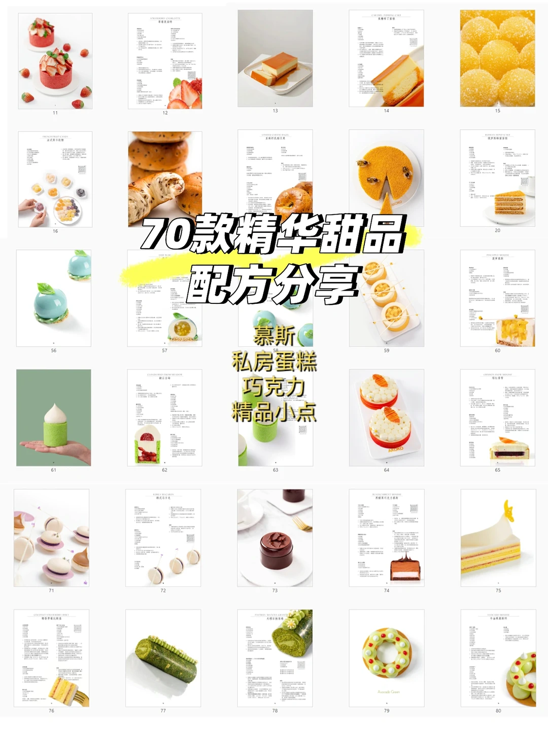 年度最全合集｜精选70款甜品配方免费分享