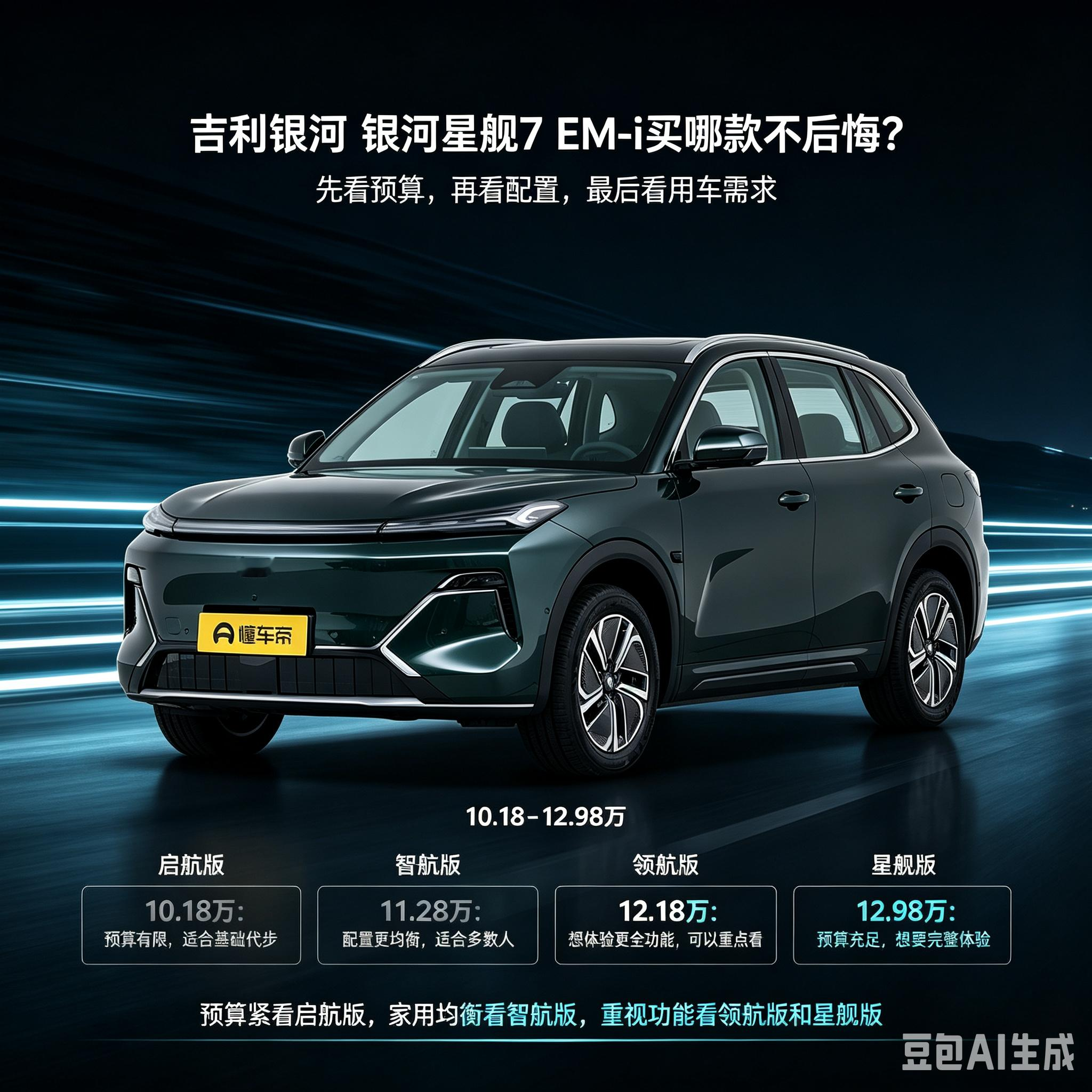 银河星舰7 EM‑i，选购一图看懂