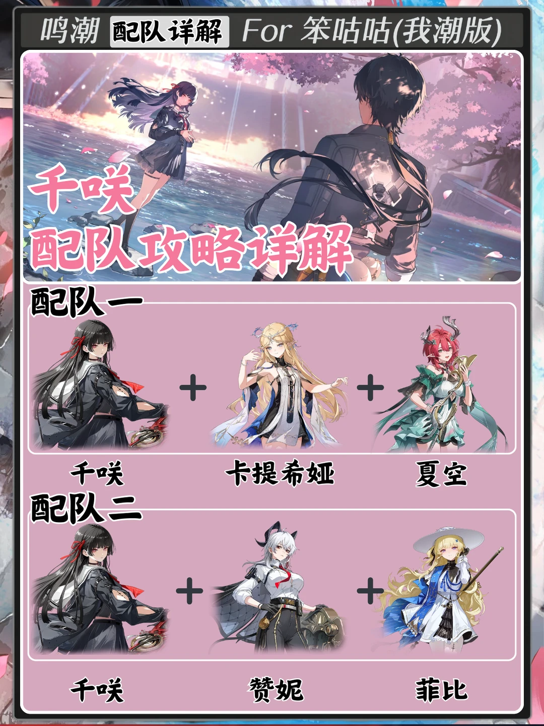 鸣潮｜2.8版本千咲配队攻略详解
