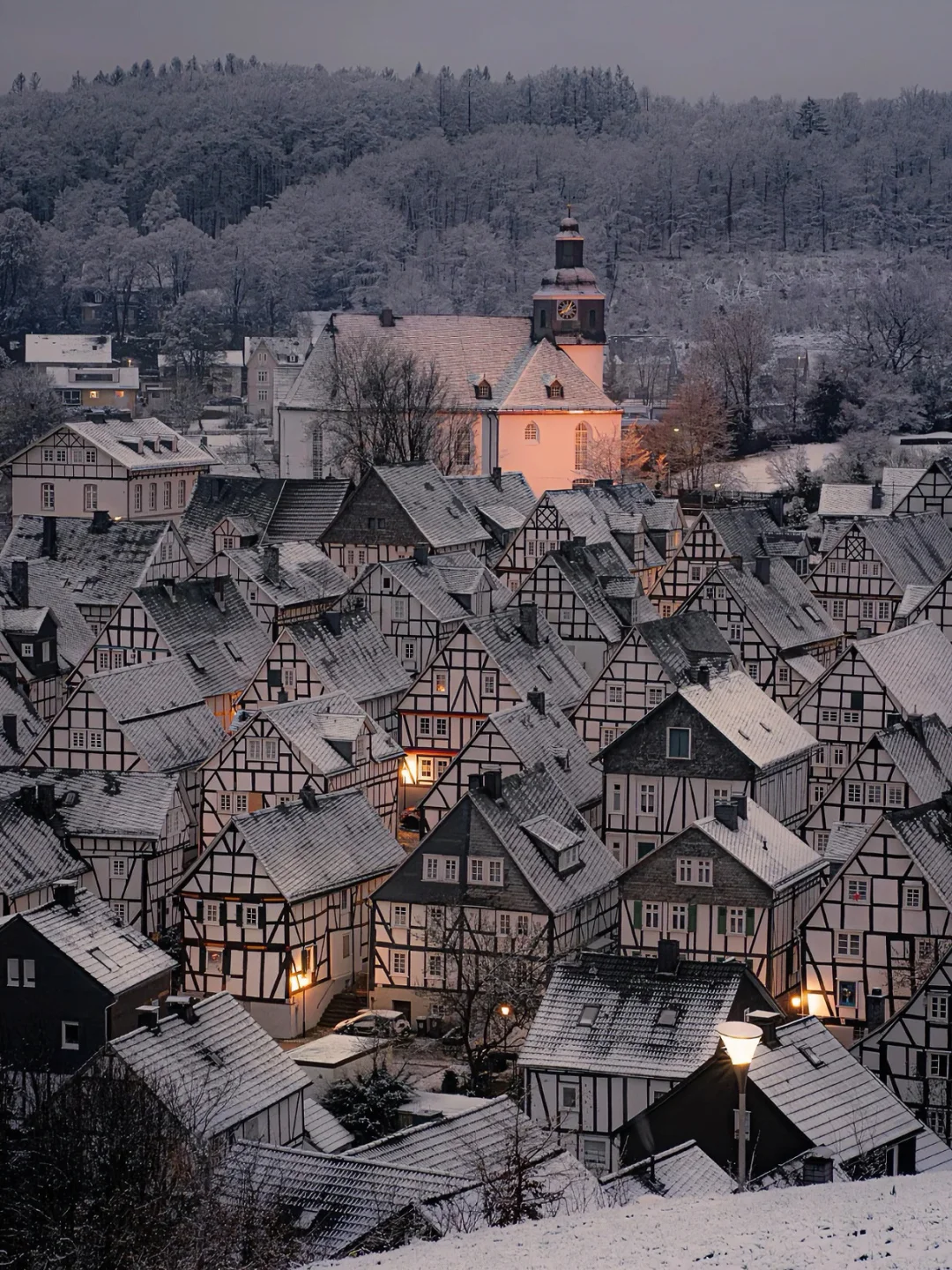 ❄️雪后德国Freudenberg，美的已在童话世界