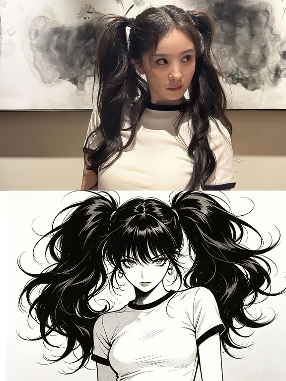 双马尾回归✨杨幂甜酷私服永远slay
