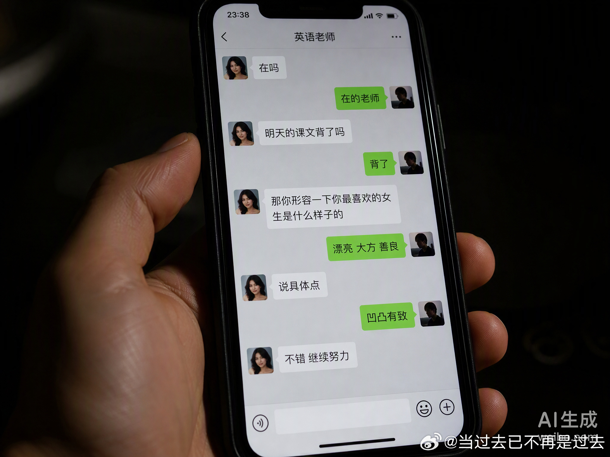 一场精心编排的“剧本”，让全网的情绪跟着坐了一趟过山车。

姚月茂用几张伪造的聊天记录，给自己安上“受助老师”的人设，又虚构了一个“忘恩负义”的女学生。他精准地踩中了大众对“道德滑坡”的焦虑点，把编造的冲突包装成现实中的善恶对决。当“凹凸有致”这种充满猎奇色彩的词汇出现在师生对话里 ​