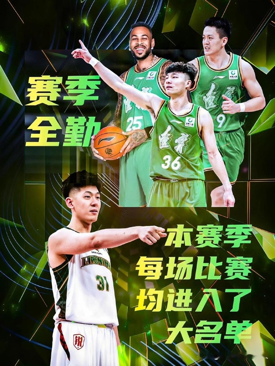 本赛季辽宁男篮满勤奖揭晓，莫兰德、鄢手骐、姜宇星出战全部42场常规赛...