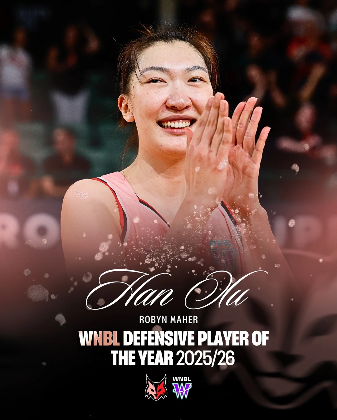 👏韩旭荣膺WNBL DPOY&入选最佳二阵！