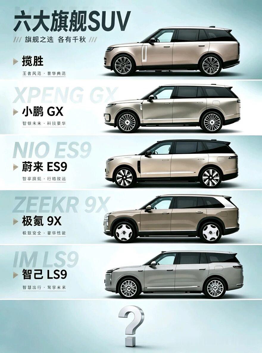 六款全尺寸SUV
只能选一个
你选哪个？ ​