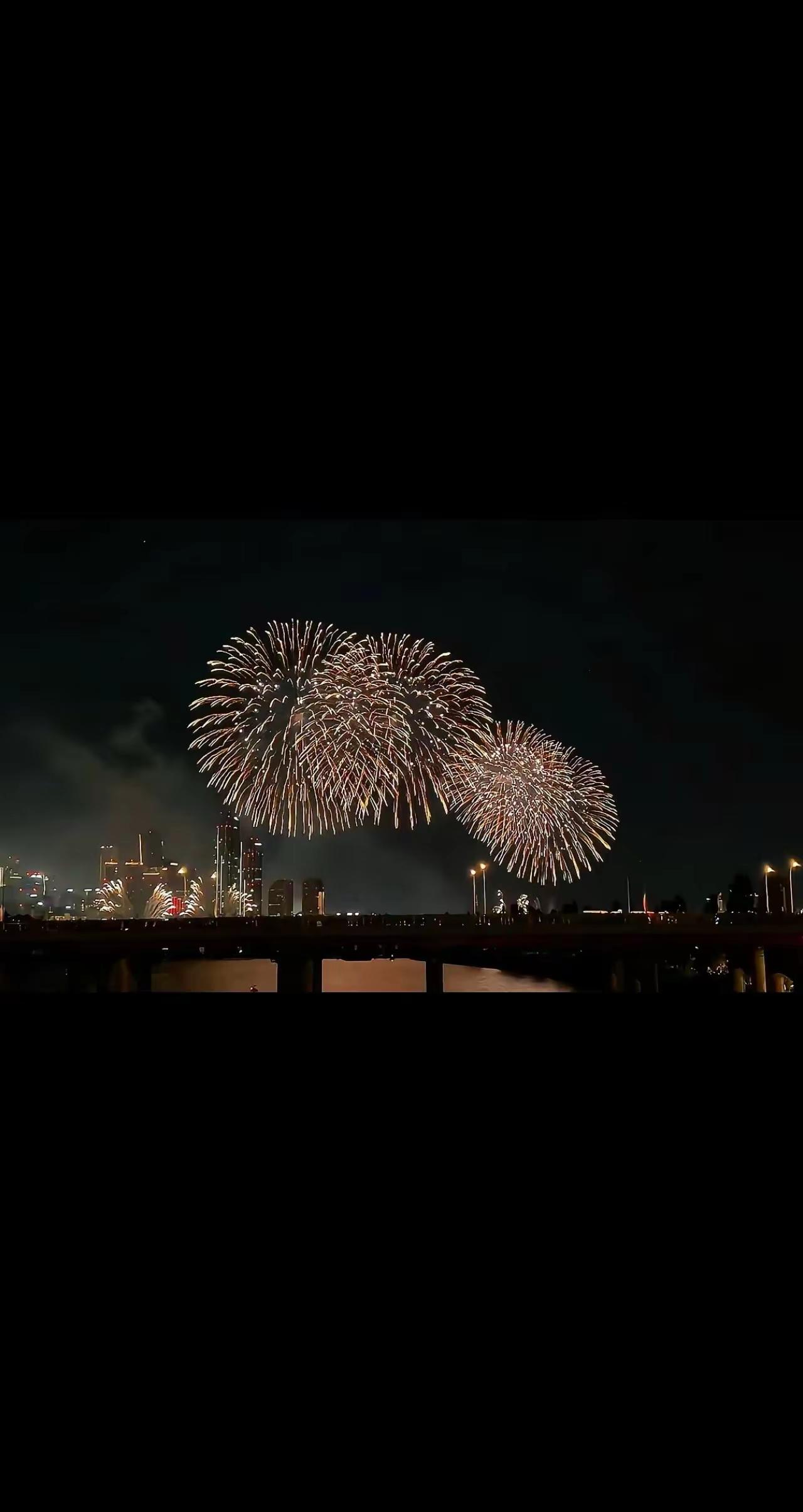 一个来自首尔的礼物边伯贤 首尔汉江烟花 你这个浪漫的疯子韩国烟花节