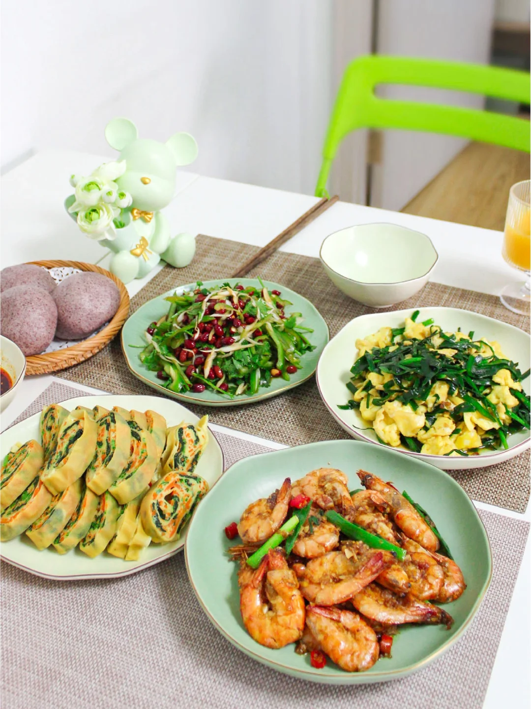 Day9｜蒜蓉大虾 蔬菜蛋卷（附教程）‼️