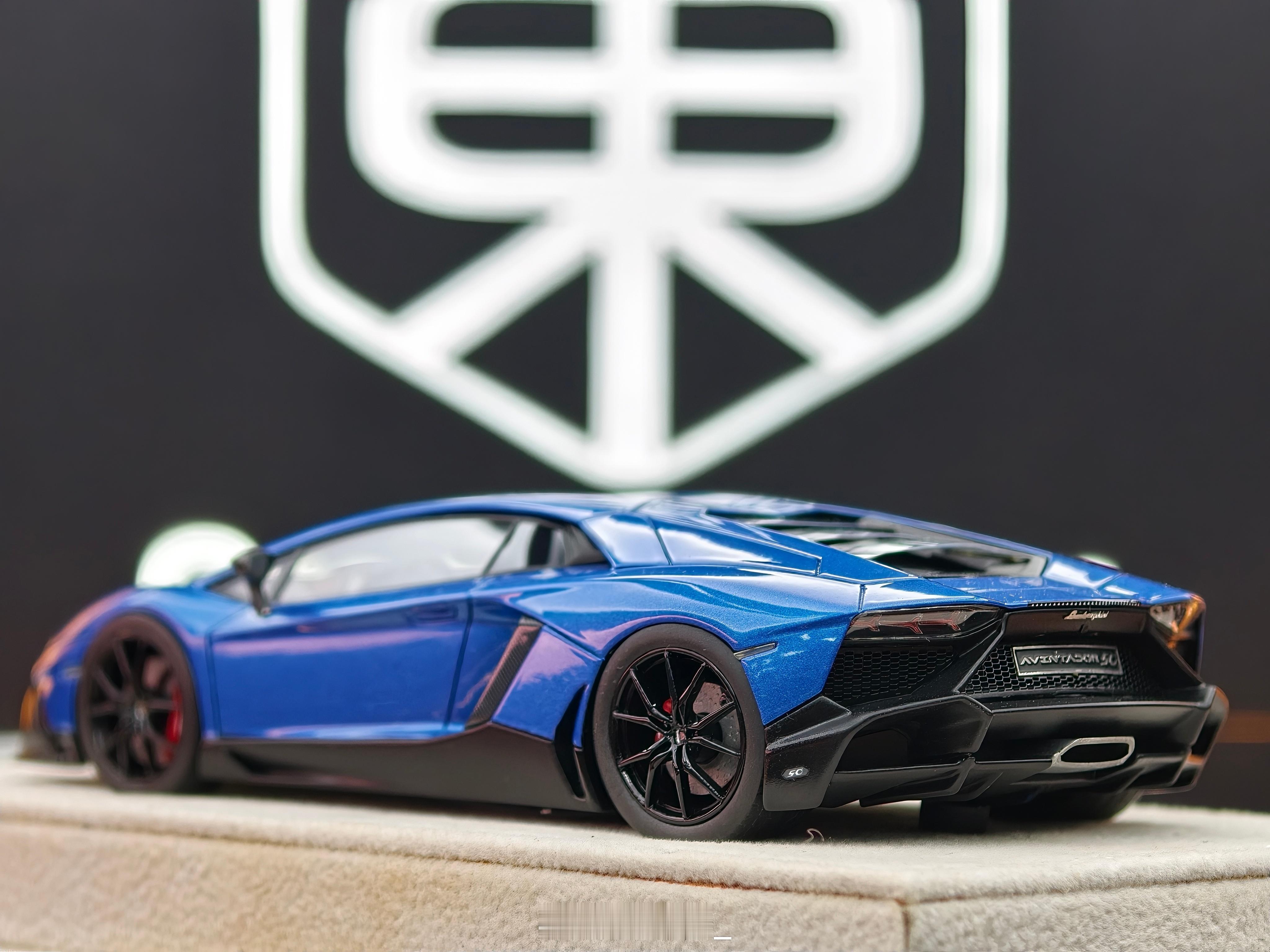 Make up  1/43  Lamborghini Aventador LP720-4  金属蓝 售价1860  #豪车超跑##汽车模型##汽车模型[超话]##大东家模玩##兰博基尼# ​