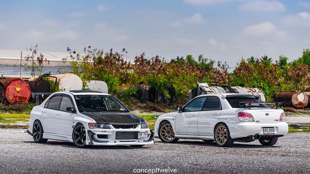 分享JDM一辈仇EVO vs STI