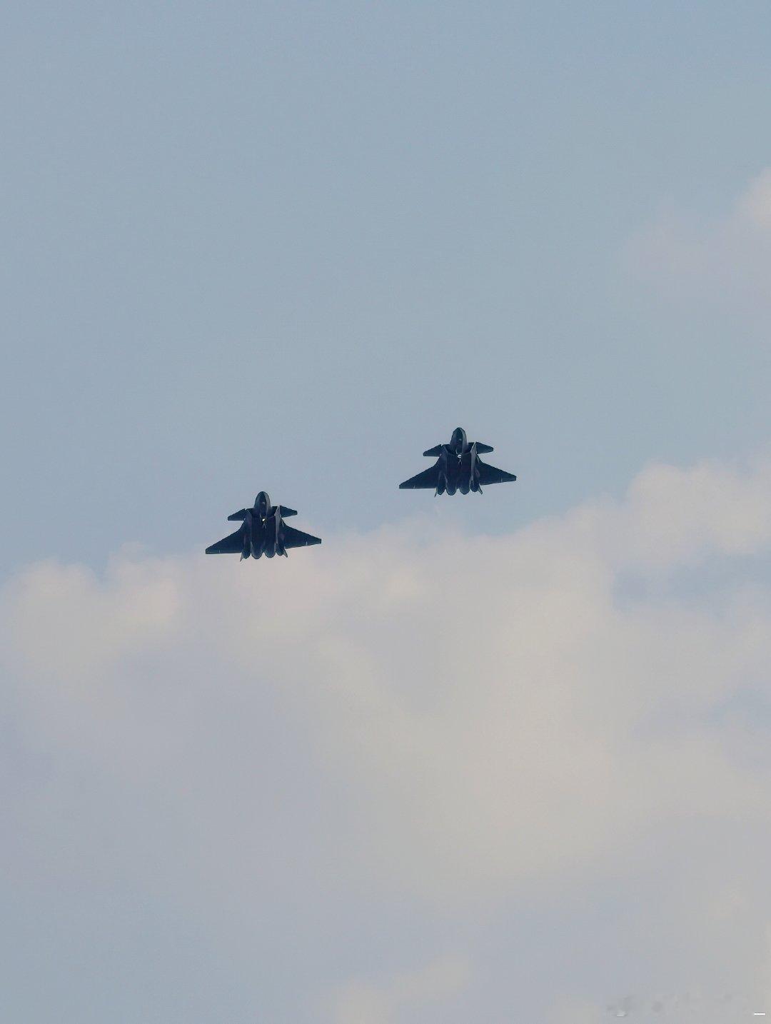 甜蜜双排～#歼20##空军# ​