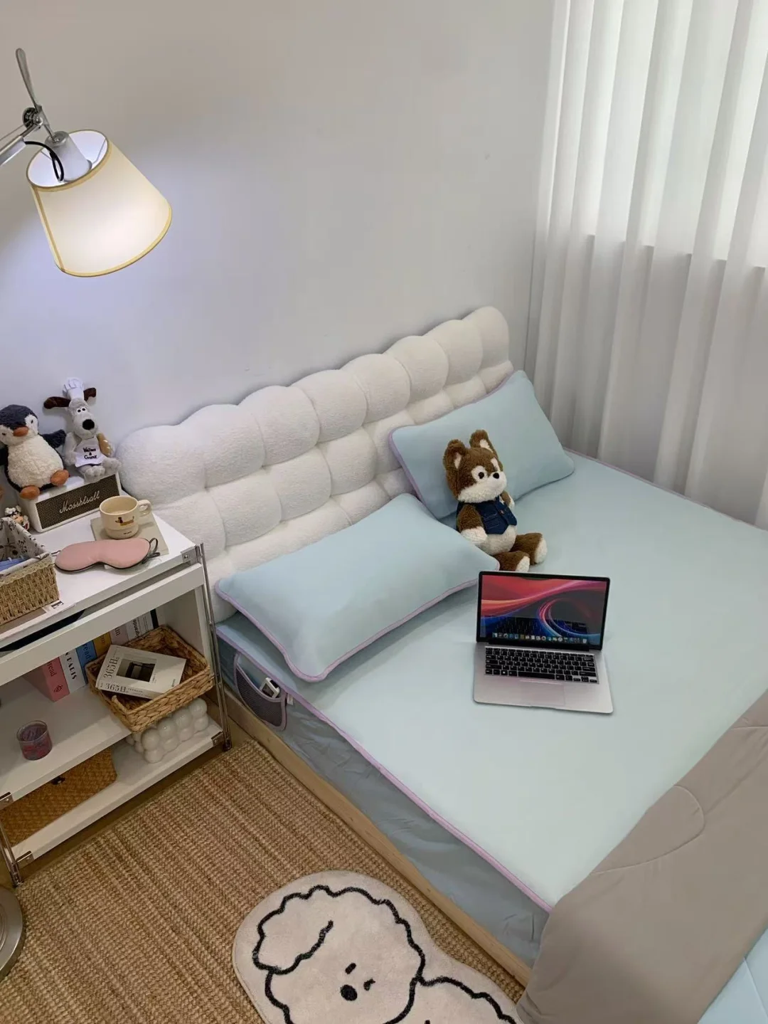 入夏提前卷！冰丝凉席直接焊在𝟵㎡的小窝！