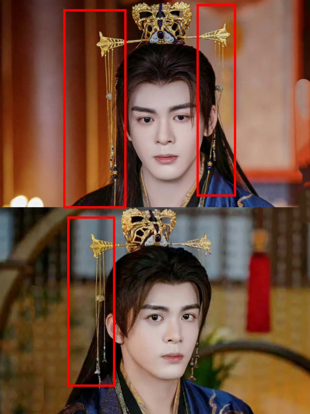 终于知道他为什么戴步摇了！