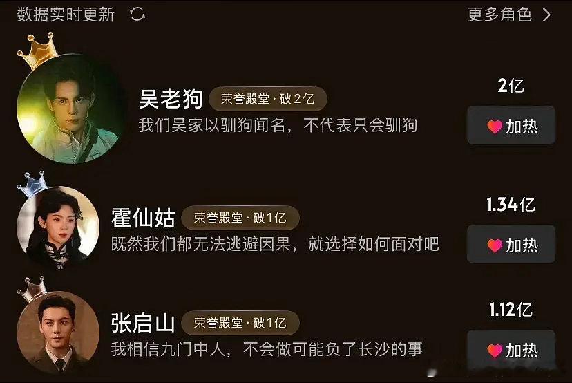 真正的九门之首吴老狗来了，感謝各位剧粉为吴老狗点天灯！ ​