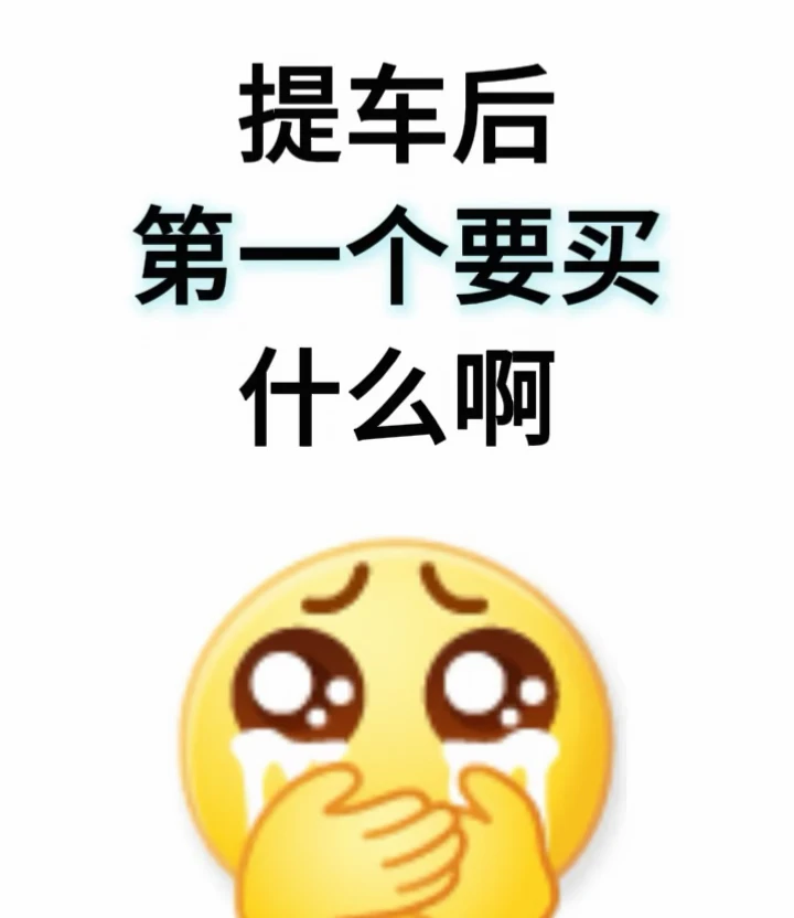 提车后、第一个要买什么啊