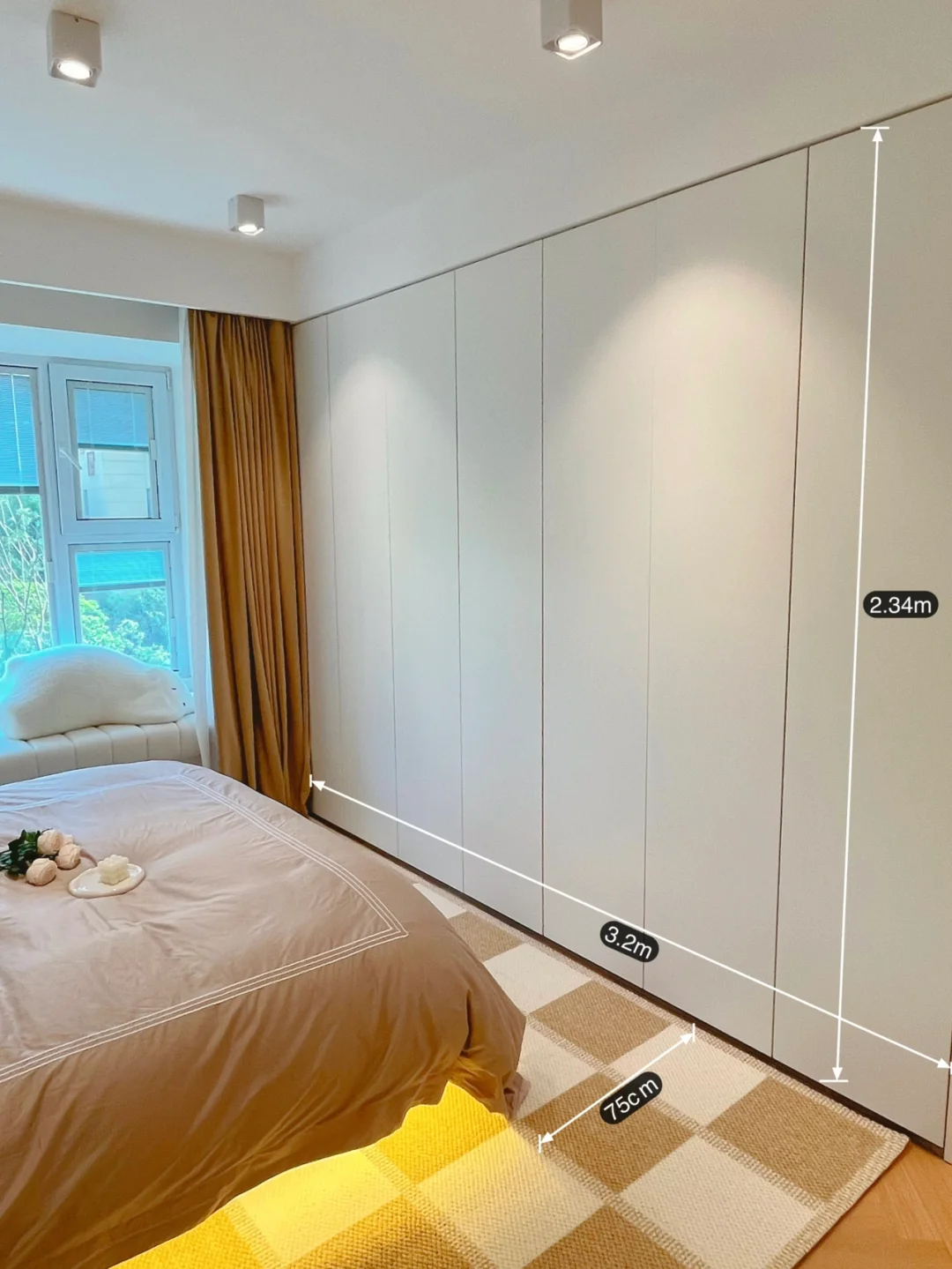 主卧不做衣帽间，拥有整墙衣柜，空间翻倍！