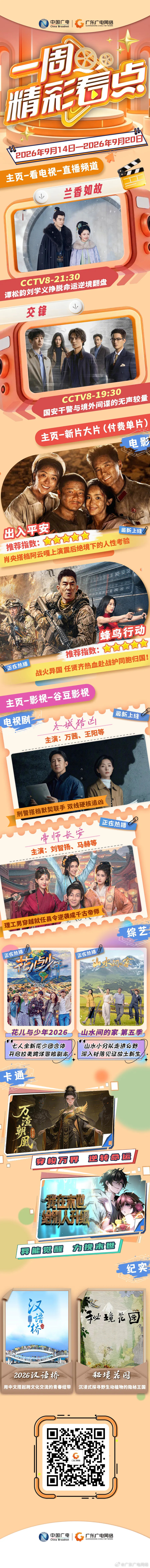#一周精彩看点# 《#兰香如故#》热播，#谭松韵#挣脱命运逆境翻盘……更多精彩看点尽在广东广电高清互动电视！#小巷人家全员宣传范丞丞新专# ​