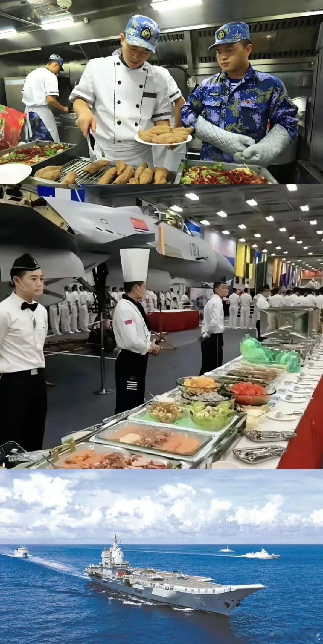看到中国这边士兵吃得这么高，美军航母里面的水手是不是心里五谷杂陈 ​