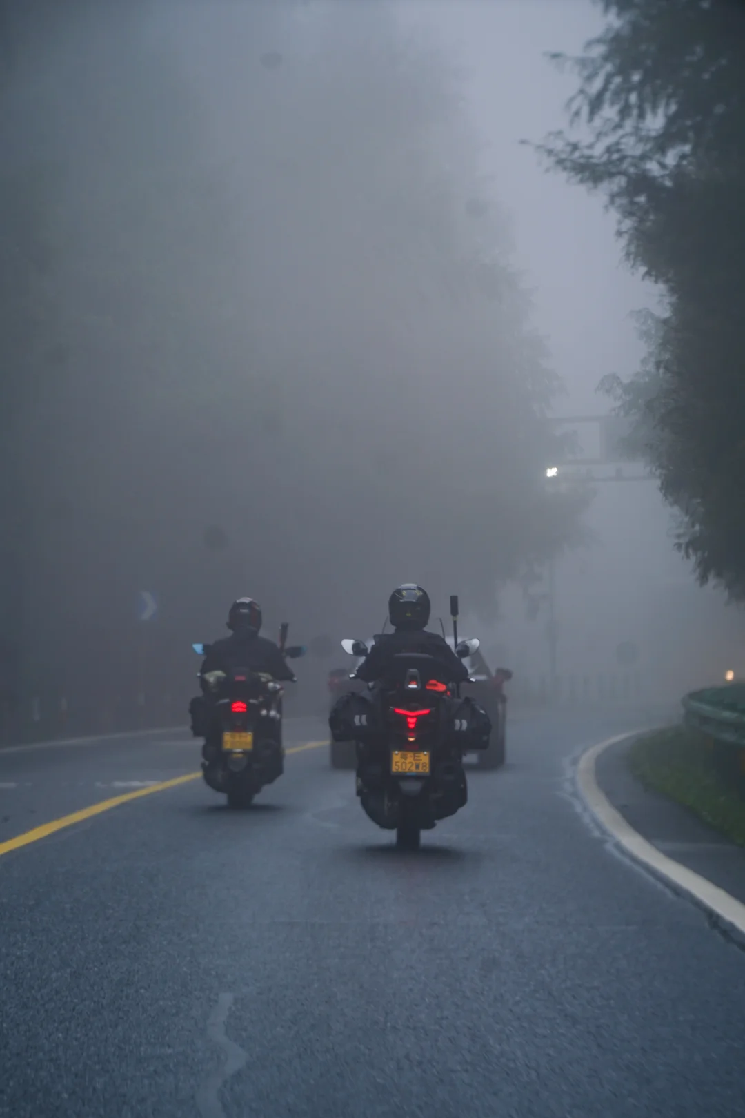 误入仙境，大雾天跑井冈山