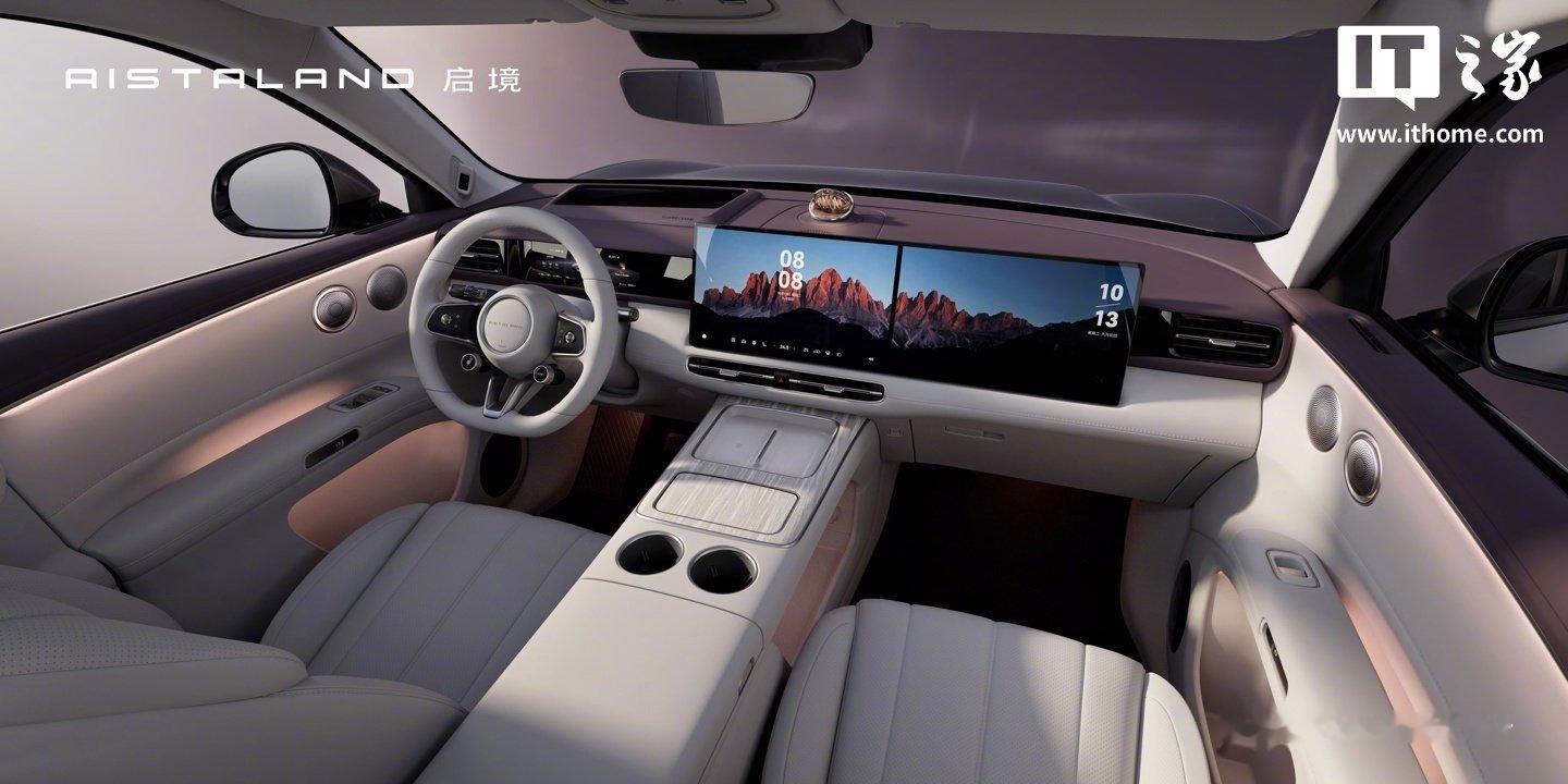【启境 GX7 阔五座 SUV 内饰官图发布，新车首搭华为鸿蒙座舱 HarmonySpace 6】启境 GX7 定位阔五座 SUV，采用环抱智享座舱设计，首搭鸿蒙座舱 HarmonySpace 6，前排搭载华为双 15.6 英寸车载智慧双联屏，后排配备 HUAWEI XSCENE 2K 激光投影，一车满配十屏。#启境GX7# #启境汽车# ​