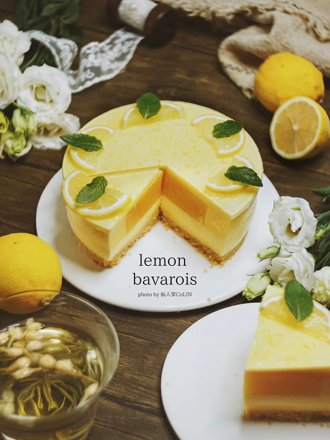 免烤箱｜柠檬巴巴露亚芝士蛋糕🍋四重口感