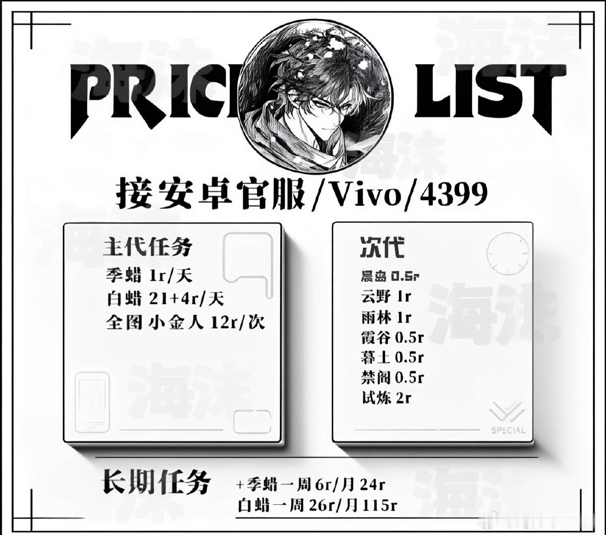 #光遇黑市[超话]# 蹲板板
接安卓官服 /Vivo/4399
⭕定金可谈 刚起步攒信誉 短期可先跑后付 ​