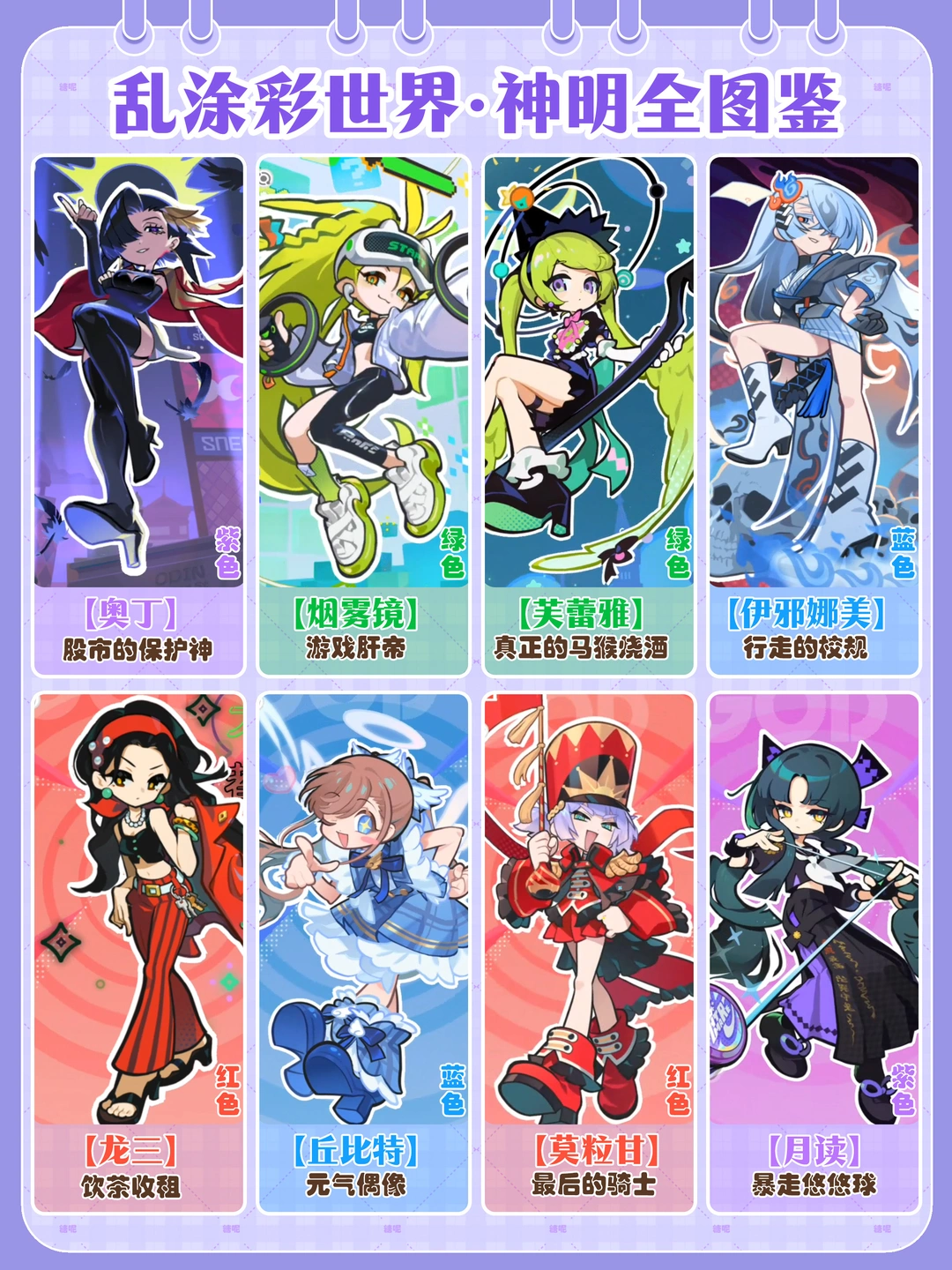 神明图鉴，pick你最喜欢的神明吧