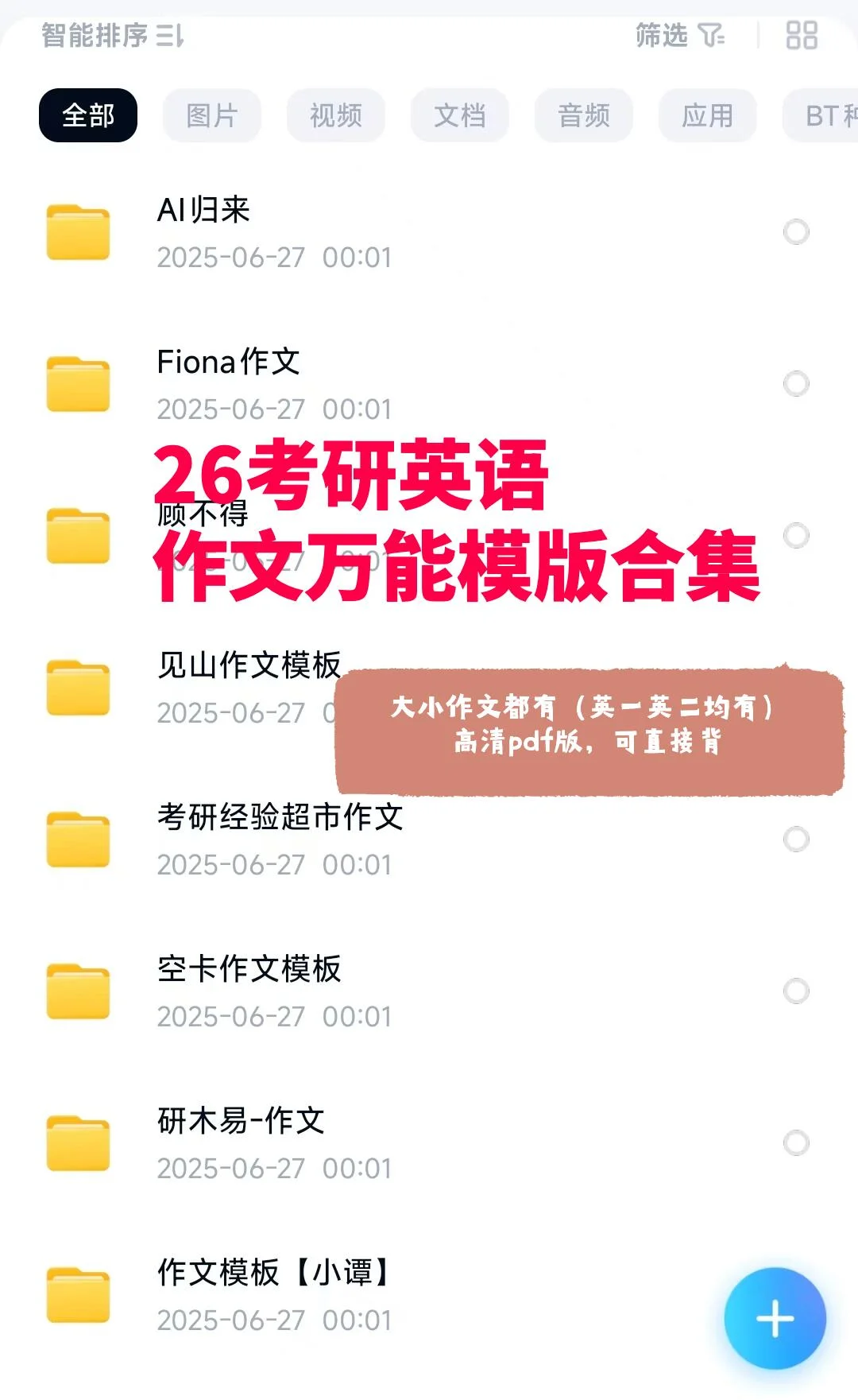 26最新考研英语作文模板合集来啦！