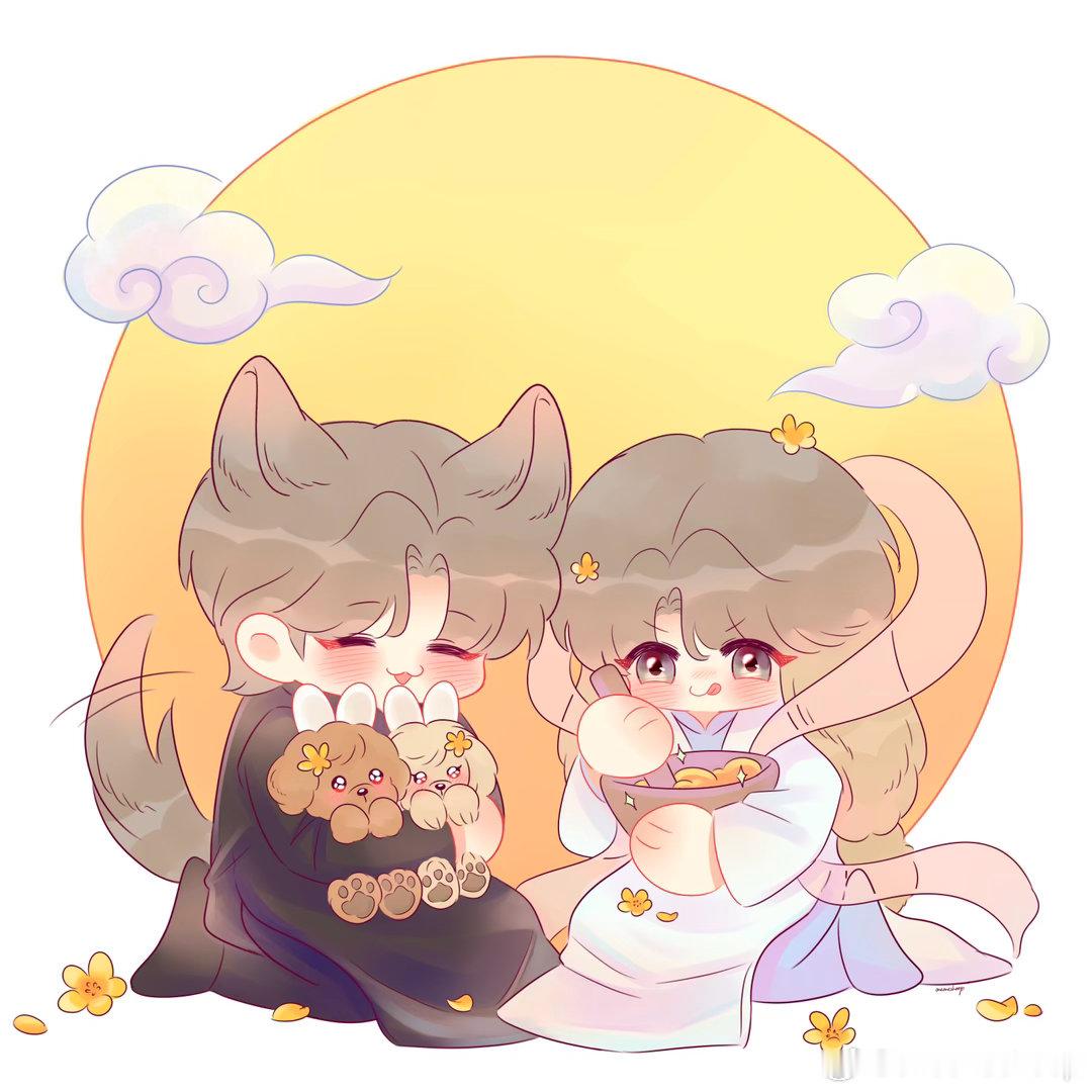 #奖励cp[超话]#  
兔兔制作兔兔牌月饼中
加点爱意
加点祝福
加点可爱
加点魔法
祝大家中秋节快乐！！ ​