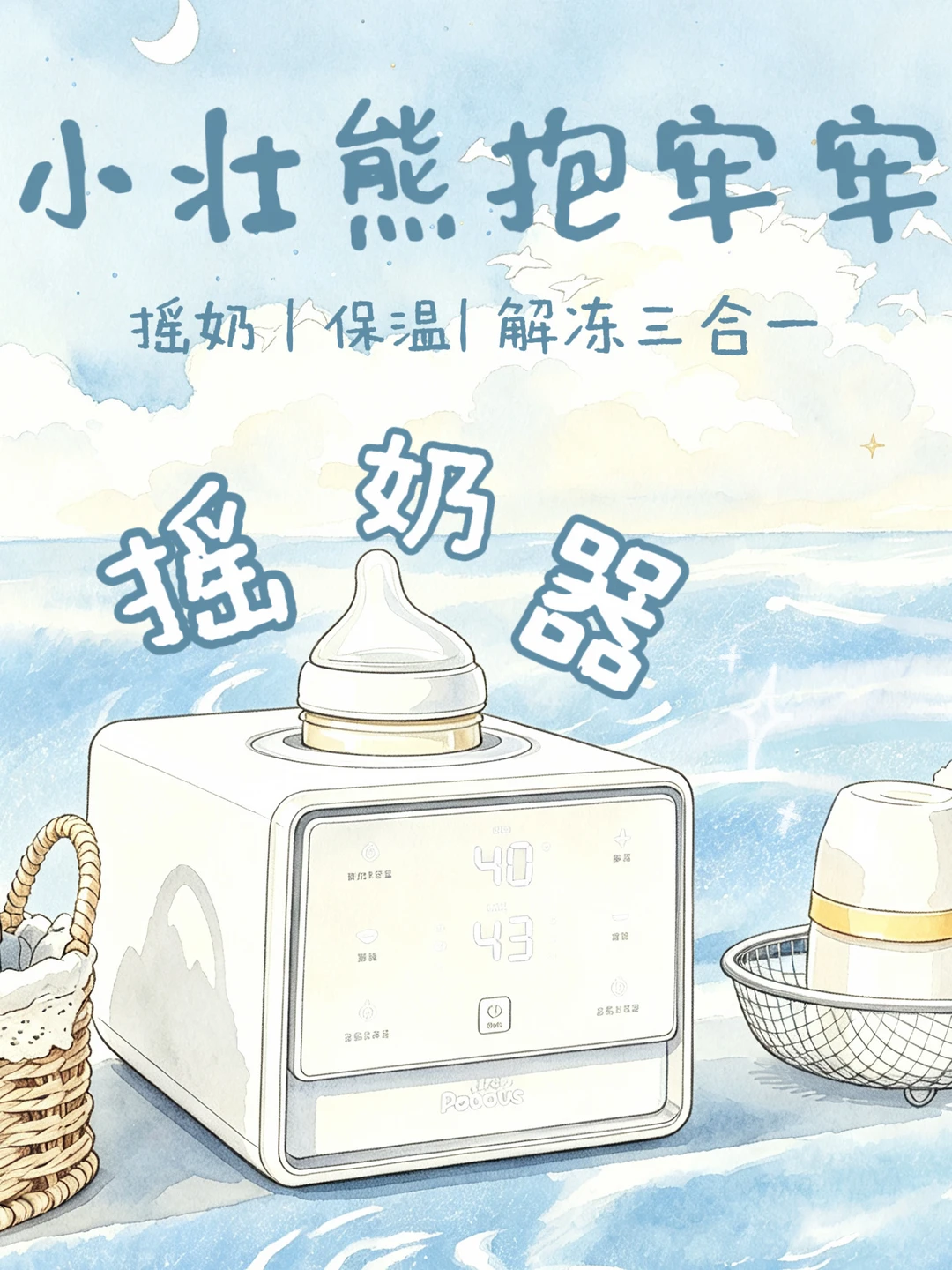 宝宝喂养好物，这款二合一摇奶器太懂宝妈啦！