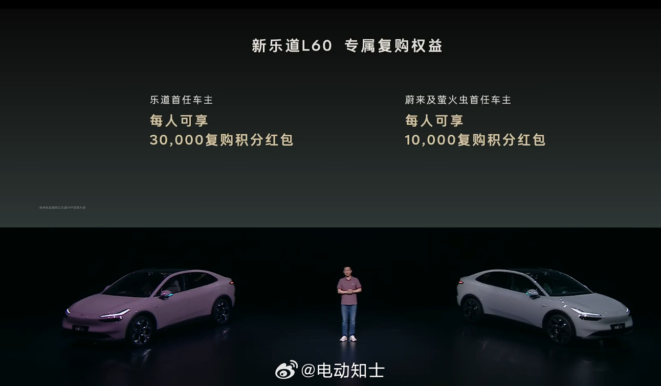 这次乐道L60的复购权益也很不错啊，焕新礼金券可以购买乐道任意车型，有...