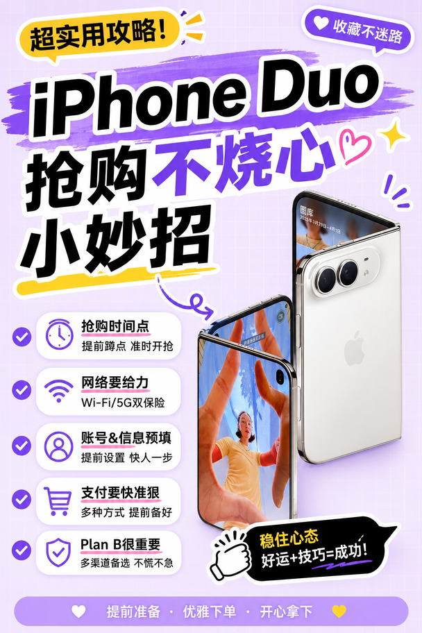 iPhone Duo抢购攻略，快码住