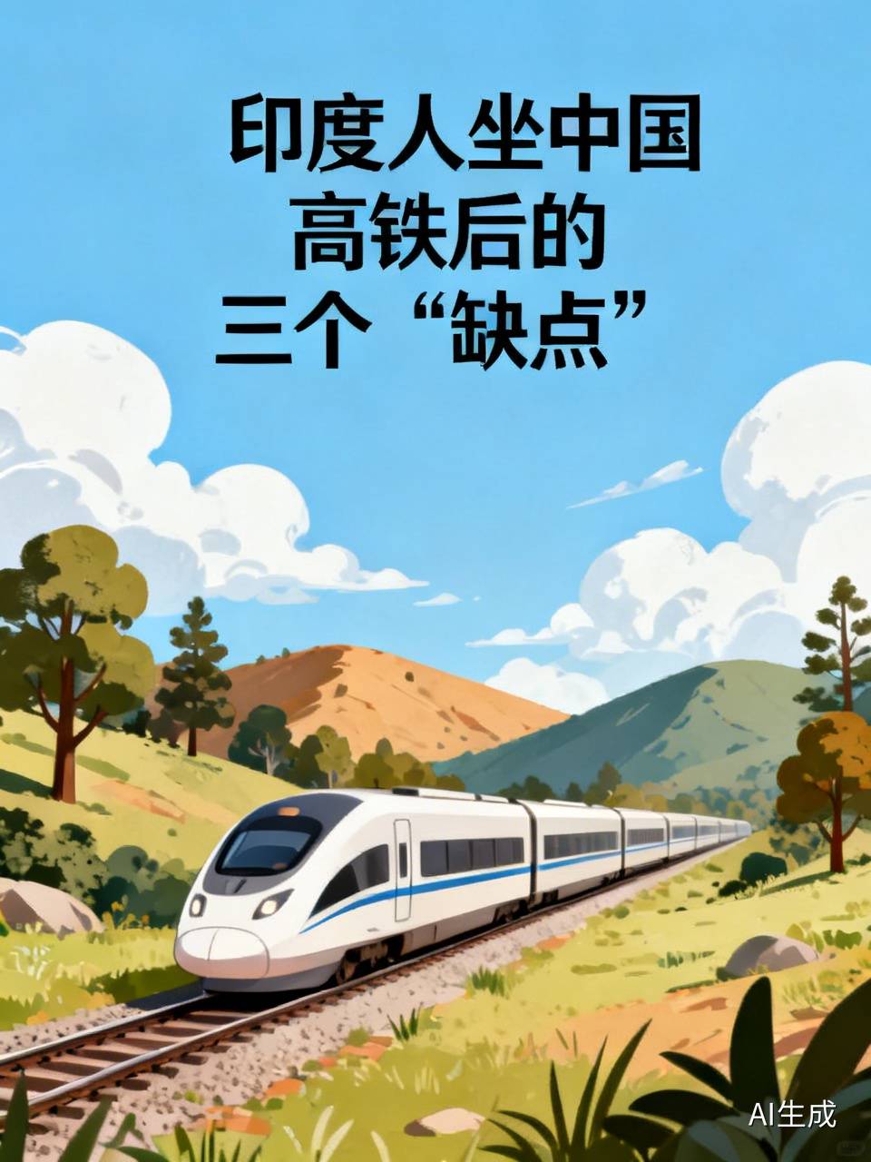 印度人乘坐中国高铁后，愤怒说出三个大“缺点”，让人无法反驳
 
随着中国高铁名片走向世界，越来越多外国游客慕名前来体验，不少印度旅客亲身感受了中国高铁的速度、平稳与整洁后，既惊叹于基建实力，也带着本国出行习惯，直言中国高铁有三个难以反驳的“缺点”，看似吐槽，实则折射出两国出行文化与民生需求的差异。