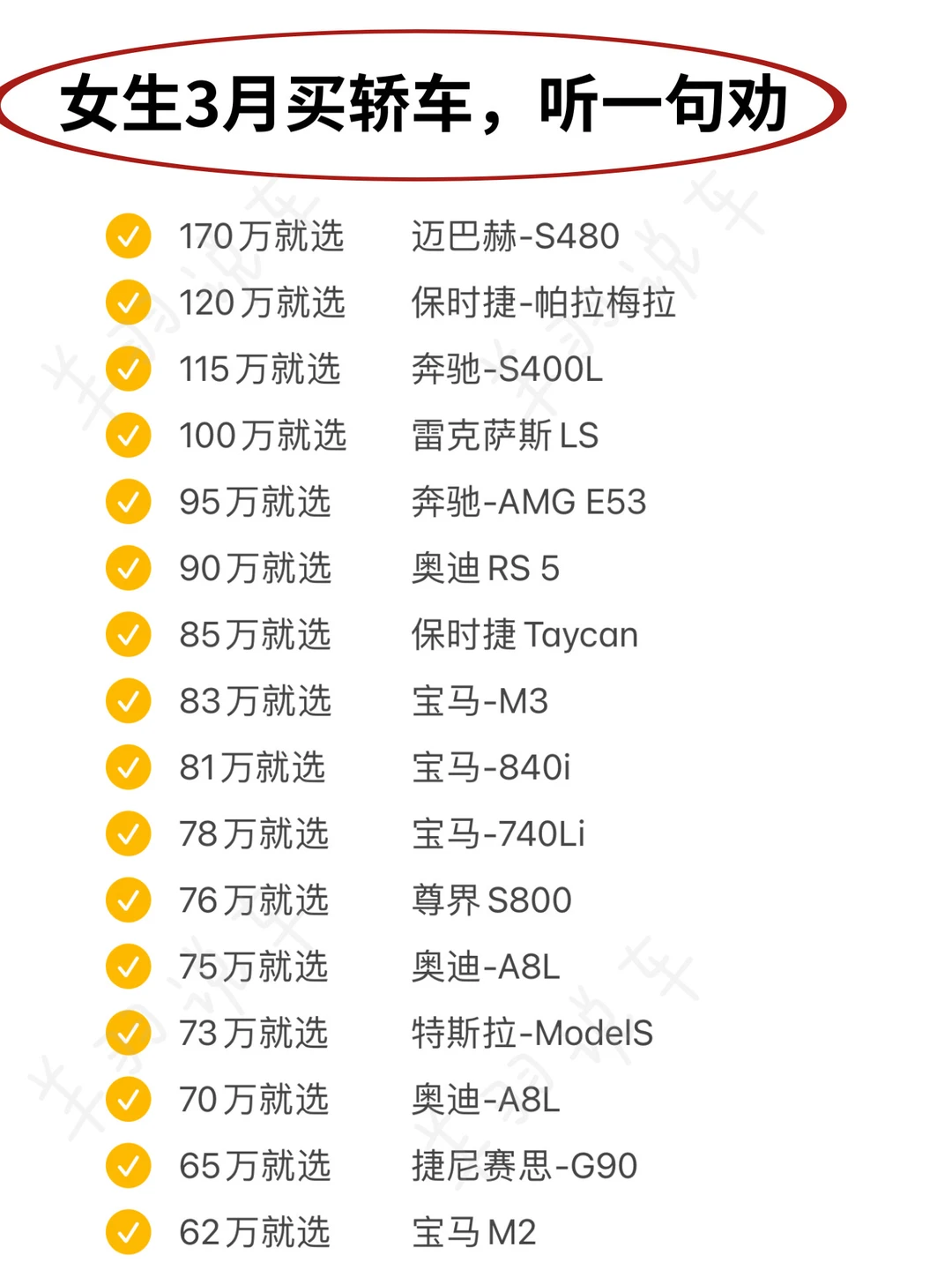 3月份买轿车的女宝，别纠结了
