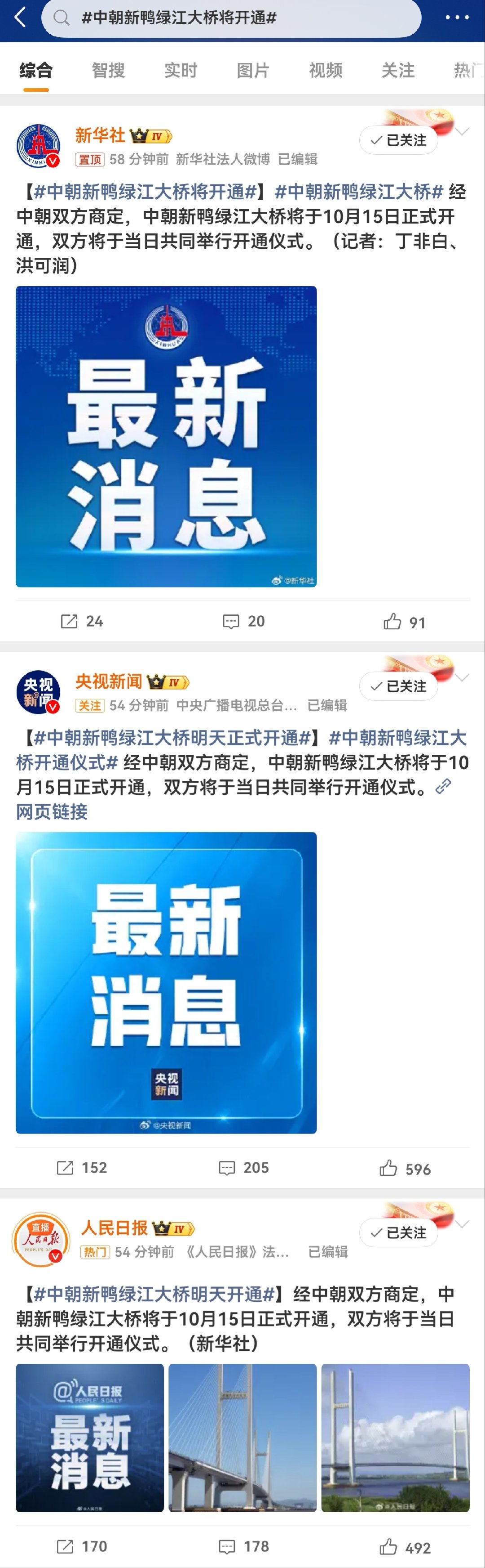 #中朝新鸭绿江大桥将开通#离开放应该不远了[思考][思考][思考] ​
