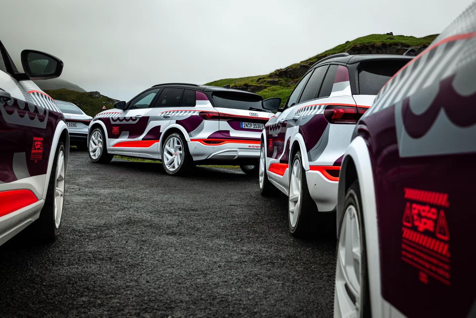 🇫🇴法罗群岛拍摄📷Audi Q6 e-tron⚡️🔋美图终于解封，划重点📝1.新车基于PPE平台打造，定位电动中型SUV2.两款车型 55 Q6 e-tron SQ6 e-tron，对应的最大功率分别为375马力和483马力3.奥迪电动家族设计语言，分体大灯设计4.第二代数字OLED尾灯具备全新的交