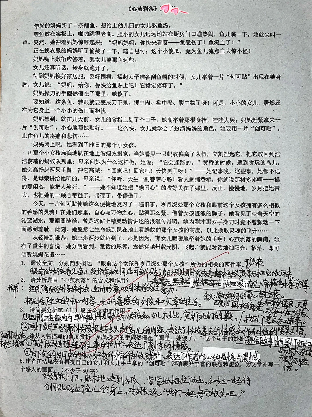 七年级下册语文课外阅读练习‼️
