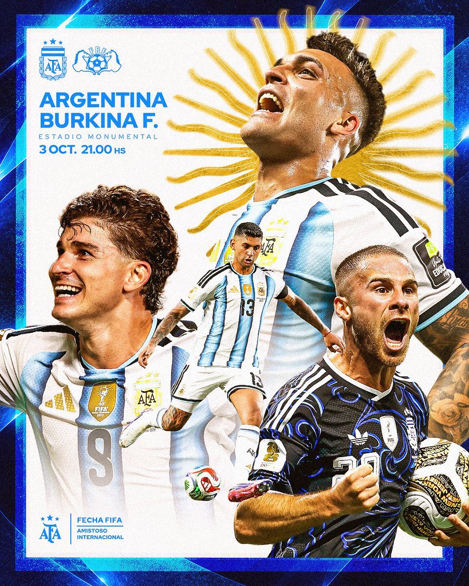 阿根廷足协确认：今晚对阵布基纳法索的友谊赛照常进行。🇦🇷🇧🇫

北京时间10月4日早上8点⏰

#阿根廷国家队##阿根廷vs布基纳法索# ​