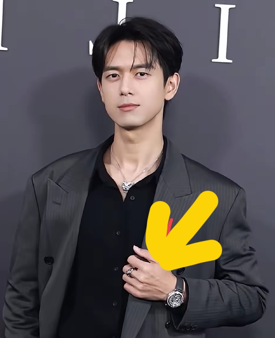 李现这波卡地亚活动，算是把&34;商务男明星的自我修养&34;演明白了。

西装领口一敞，猎豹项链、珠宝腕表全大大方方亮出来，不躲不藏不抢戏，妥妥一个行走的精品橱窗。很多男明星戴高珠跟做贼似的，要么领子捂到下巴，要么首饰小得要用放大镜找——说白了就是怕&34;娘&34;，结果品牌方花钱请了个隐形模特。

李现清醒得很：今天