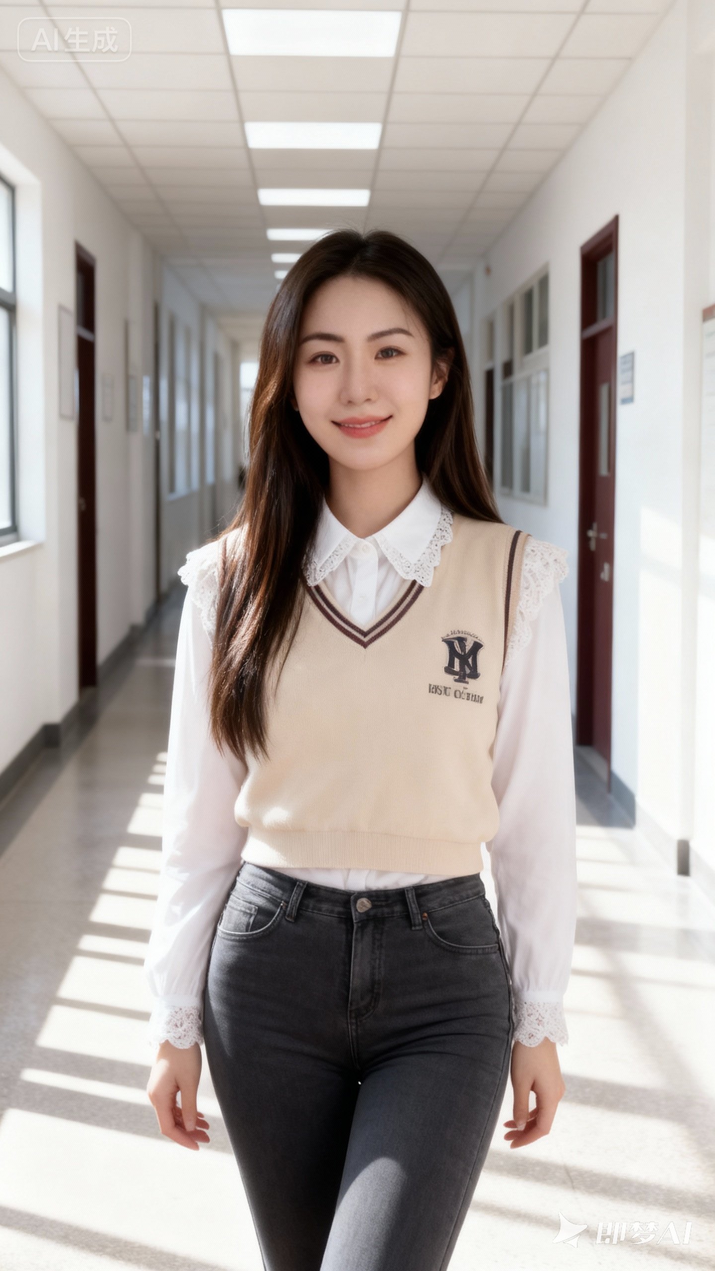 青春校园风，甜美少女穿搭，元气满满的一天！🌞💕