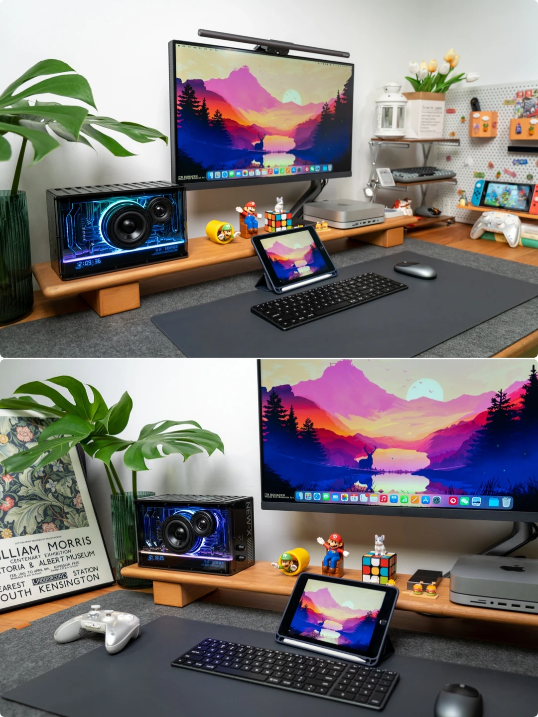 氛围感桌面|炫酷音箱分享|桌搭分享