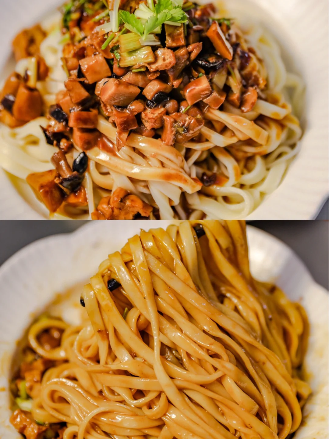 坚持做1000种面不重样（104）素味炸酱面