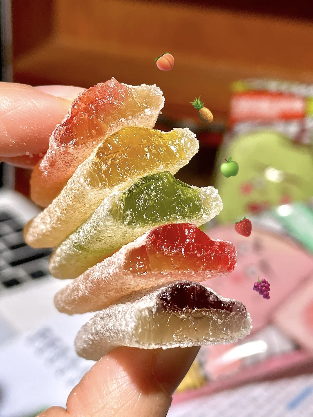 真是酸Q……对于这种酸爽果味软糖毫无抵抗力