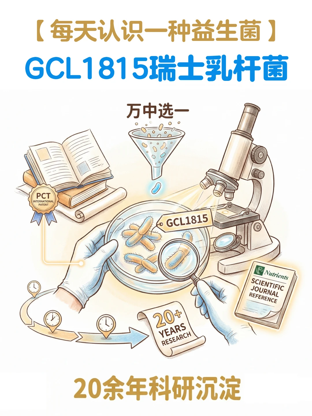 每天认识一种益生菌：GCL1815瑞士乳杆菌