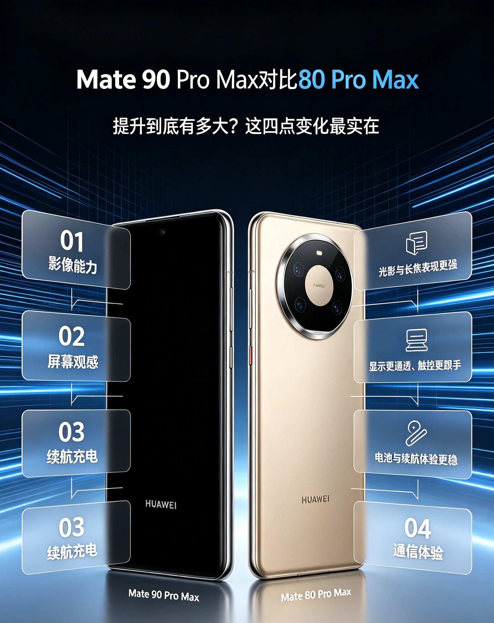 Mate 90 Pro Max对比80 Pro Max，提升到底有多大？这四点变化最实在