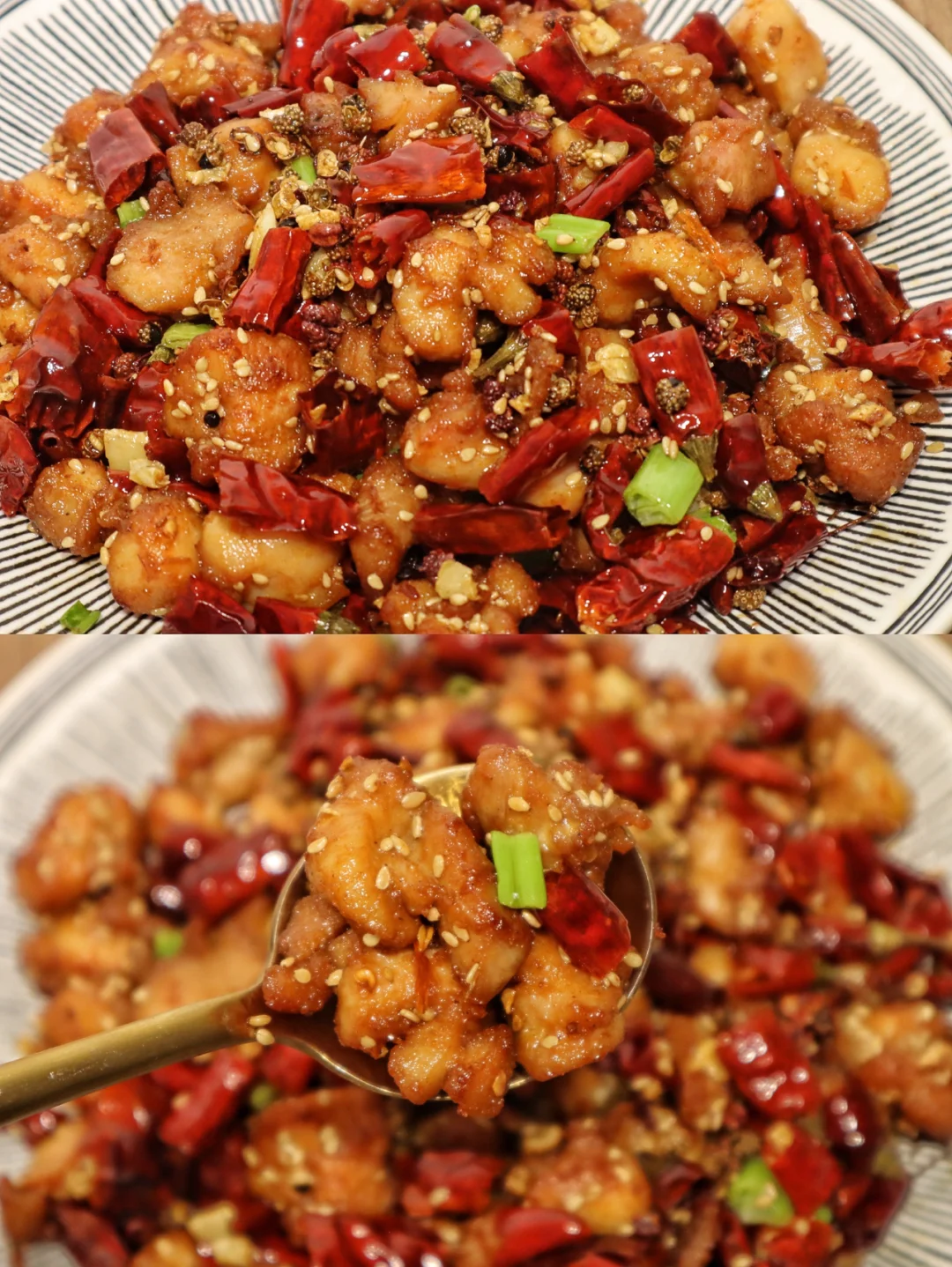 从肉里挑辣子的无骨辣子鸡‼️过瘾到爆🔥