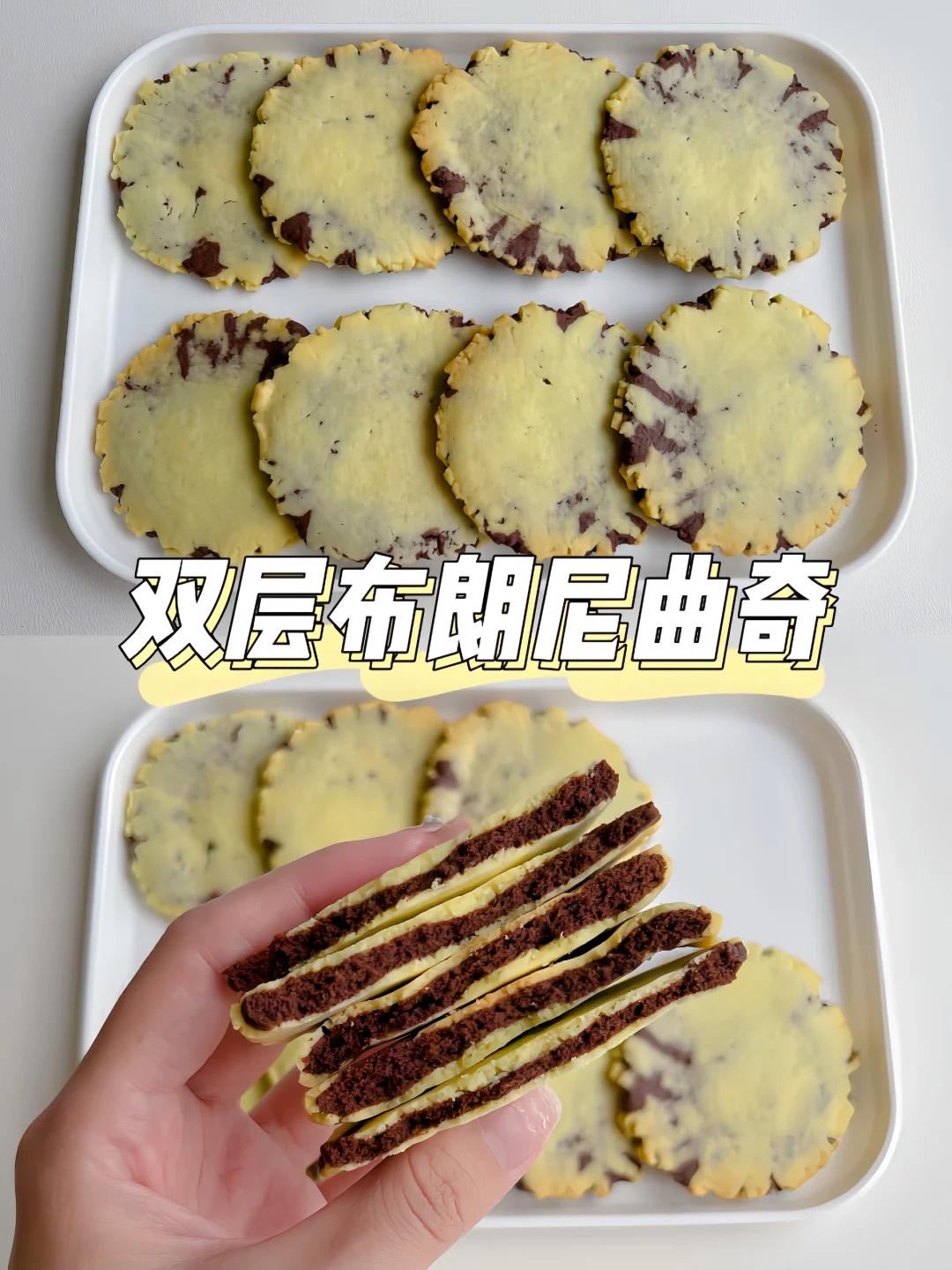 双层布朗尼曲奇｜外酥里软超好吃❗️做法简单