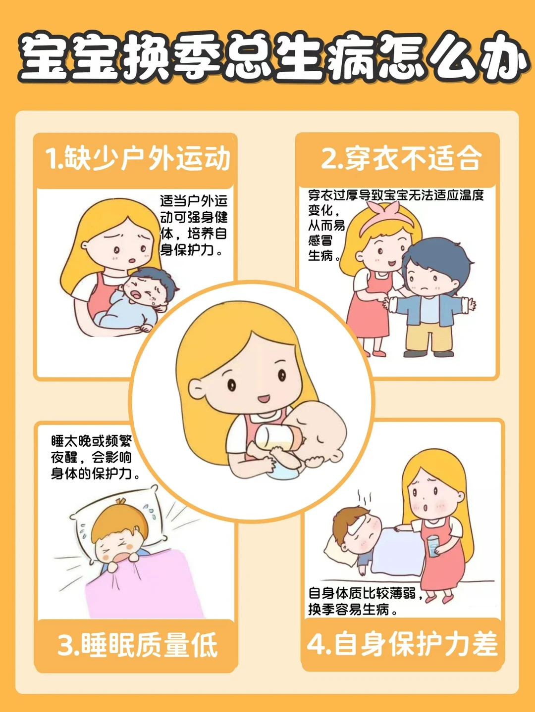 宝宝换季总生病？教你找到原因提高保护力