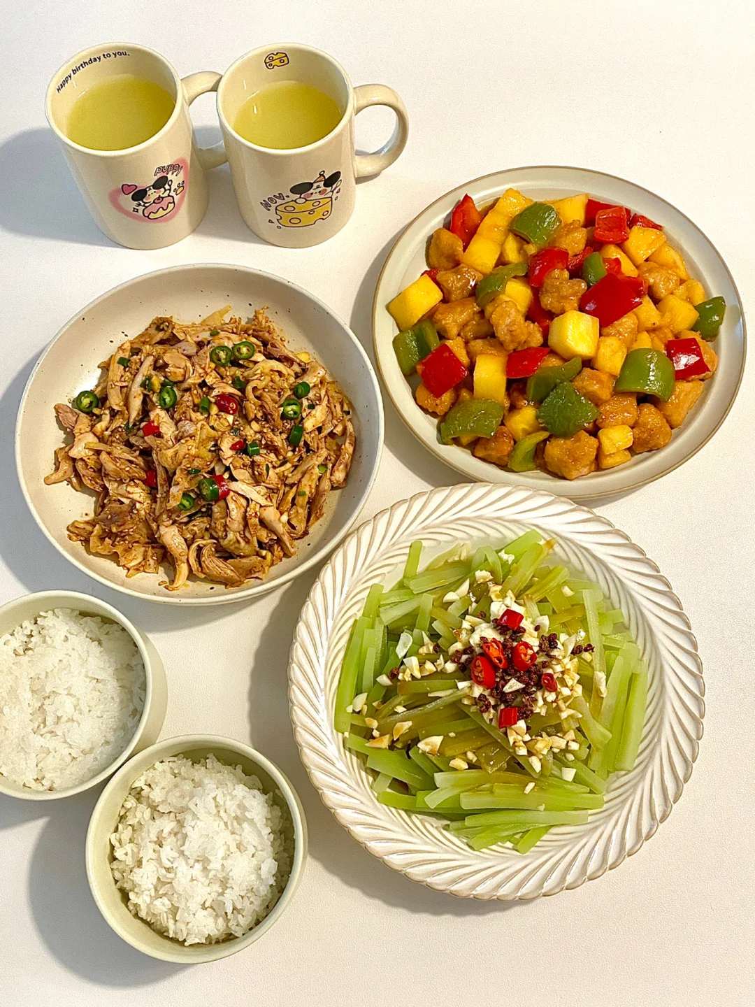二人食｜🍍菠萝咕咾肉➕麻辣手撕鸡 超好吃😋