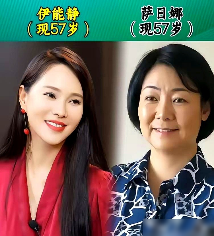 萨日娜27岁就开始演妈，一演就是几十年，连皱纹都不焦虑。
跟她同龄的伊能静，还在综艺里穿公主裙撒娇，陈建斌和吴奇隆站一块儿，像两代人。
不是谁保养得好，是角色把人的脸给焊死了。
萨日娜38岁演《闯关东》文他娘，跟50岁的李幼斌搭夫妻，观众一点不违和，因为她早就在母亲这个坑里扎根了。
她说得很