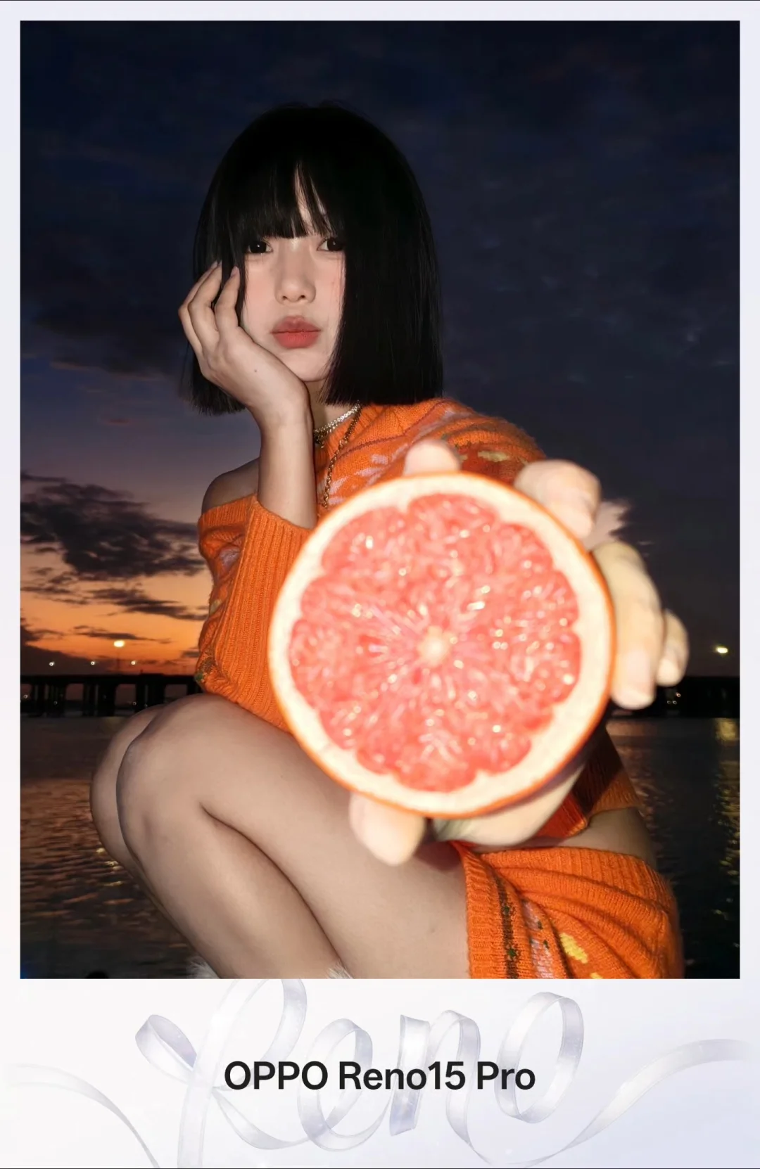 当海边日落忘带ccd 于是我拿出...